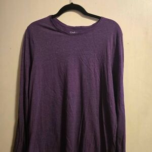 Croft & Barrow Lavender Long Sleeve Top